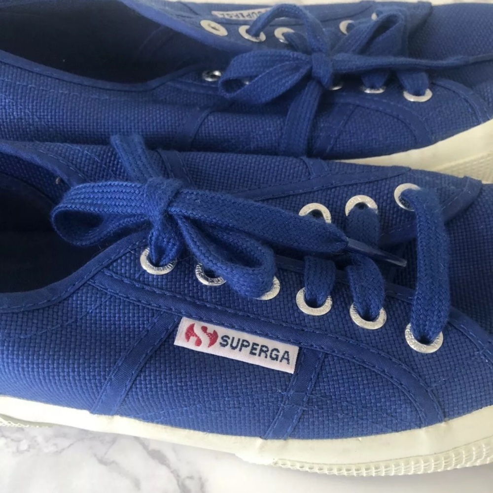 Superga Canvas Blue Sneakers Mens Size 7